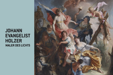Ausstellung Johann Evangelist Holzer 
 Transparent zur Ankündigung der Ausstellung
 
 
