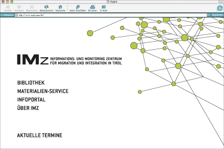 Informations- und Monitoringzentrum für Migration und Integration in Tirol 
 Homepage Startseite Gestaltung und Programmierung
