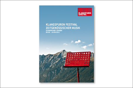 Klangspuren Festival zeitgenössischer Musik
 Plakatsujet