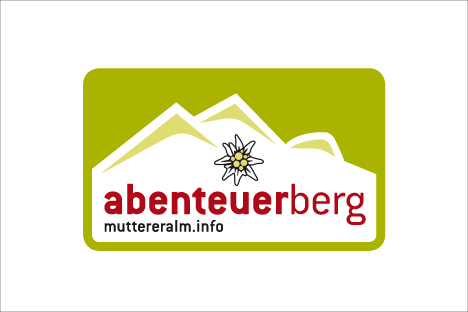 Muttereralm Bergbahnen Entwicklung des Logos Sommervariante Abenteuerberg